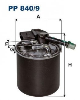 Фільтр палива FILTRON WIX FILTERS PP 840/9