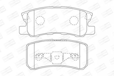 Гальмівні колодки зад. 4007/4008/ASX/C4/Caliber (04-21) Champion 573724CH