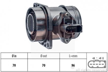 EPS VW Расходомер воздуха (дизель) 1,9TDI: Audi A4 SEATSkoda Fabia,OctaviaVW Ford Galaxy EPS Facet 1991325