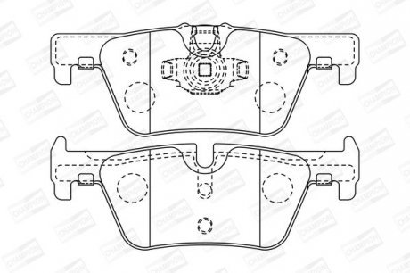 Гальмівні колодки зад. F36/F23/F34/F22/F33/F32/F21/F31/F20/F30 11- Champion 573401CH