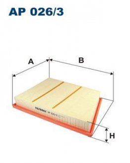 Фільтр повітря FILTRON WIX FILTERS AP 026/3