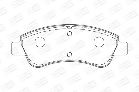 Гальмівні колодки пер. Berlingo/Partner 01- (Bosch) Champion 573030CH