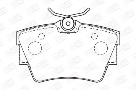 RENAULT Тормозные колодки задн.Nissan Primastar,Trafic II 1.9-2.5dCi 01- Champion 573059CH