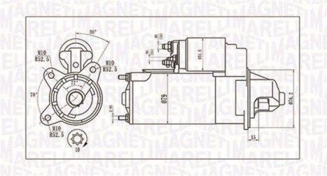 ROZRUSZNIK 12V FORD FOCUS 1.8 DI/TDDI/TDCI 98 -> SZT Magneti Marelli 063721396010