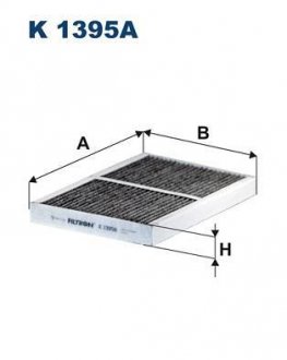 1395A K FILTR PYгKOWY KABINY W╩GLOWY RENAULT 13-, VOLVO 13- FILTRON TRUCK FILTRON WIX FILTERS K 1395A