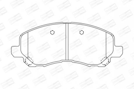 Гальмівні колодки пер. Lancer VIII/Outlander II/Peugeot 4008 08- Champion 573278CH
