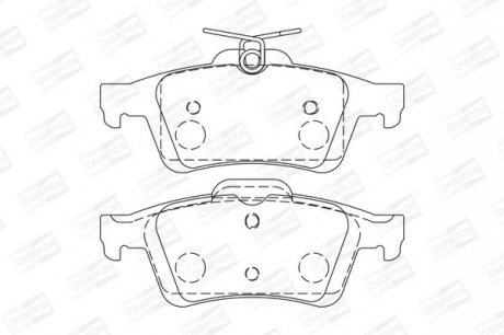 Гальмівні колодки зад. Connect 02-13 Champion 573732CH
