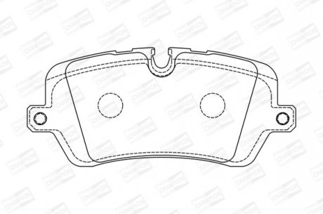 LANDROVER Тормозные колодки задн.Discovery V,Range Rover IV,Sport 12- Champion 573439CH