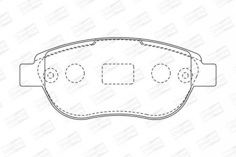 Гальмівні колодки пер. Berlingo/Partner 01-/Doblo 03- Champion 573031CH