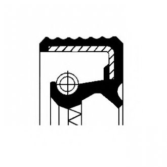 Уплотняющее кільце, ступица колеса, Уплотнительное кільце, тормозная колодка CORTECO 12017052B (фото 1)