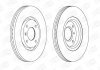 Диск тормозной CITROEN C3, C4 PEUGEOT 207, 408 передн., вент. Champion 562129CH (фото 1)