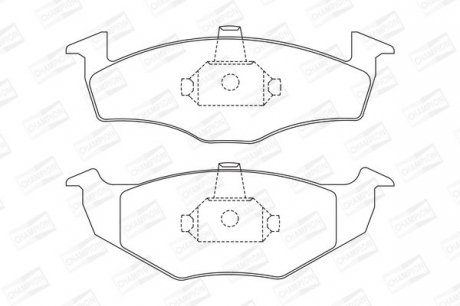 Колодка торм. диск. SEAT IBIZA IV (6L1), SKODA FABIA (6Y2) передн. Champion 571923CH