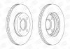 Диск тормозной FORD FIESTA, FOCUS, MAZDA 2, передн., вент. Champion 562078CH (фото 1)