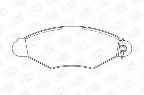 Колодка торм. диск. CITROEN XSARA, RENAULT KANGOO (KC0/1) передн. Champion 571931CH