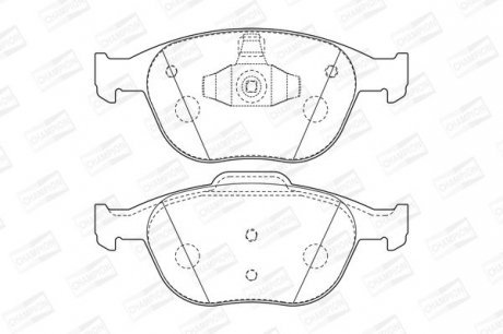 Гальмівні колодки пер. Connect 02- Champion 573085CH