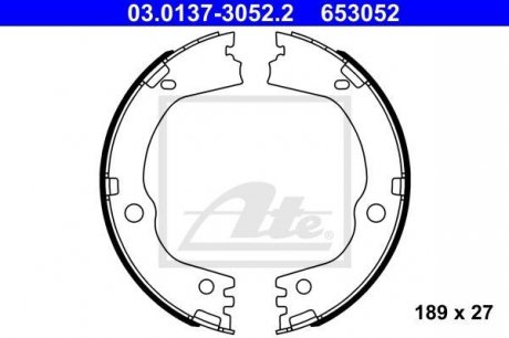 Гальмiвнi колодки ATE 03.0137-3052.2