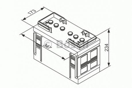 Акумулятор BOSCH 0 092 T30 370