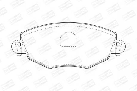 Гальмівні колодки пер. Mondeo III/Jaguar X-TYPE 00- (Bosch) Champion 573013CH