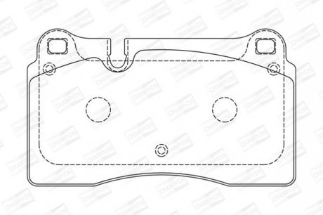 Гальмівні колодки пер. VW Touareg 02- (brembo) Champion 573296CH