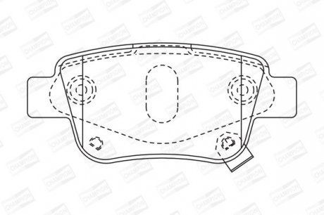 Колодка торм. диск. TOYOTA AVENSIS (T22, T25) задн. Champion 572516CH