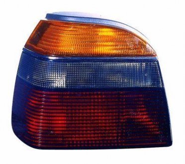 VW GO3 Фонарь задний лев., - патрон, (кристал/красный) GT, GTI, VR6 DEPO 441-19A3L-UE