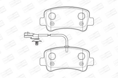 Колодка торм. диск. OPEL MOVANO/RENAULT MASTER 04/10- задн. Champion 573359CH