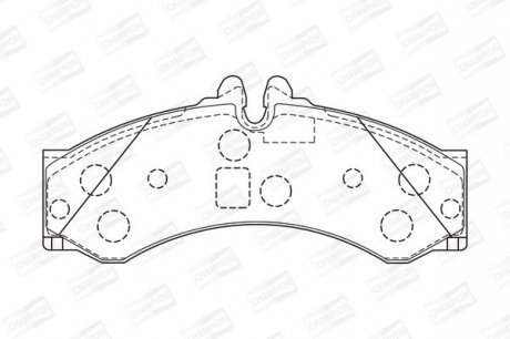 Гальмівні колодки Sprinter/LT 96-06 (спарка)/Vario 2.9TD Champion 573731CH