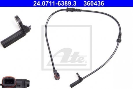 Датчик ABS передн. MERCEDES SLC (R172), SLK (R172) 1.6-5.5 02.11- ATE 24.0711-6389.3