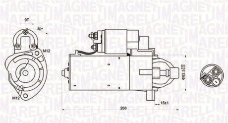 ROZRUSZNIK AUDI A4/A6 12V CS 1423 SZT Magneti Marelli 063721423010