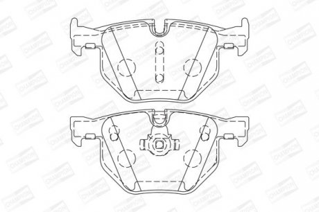 Гальмівні колодки зад. E60/E61/E63/E64 03-10 Champion 573224CH