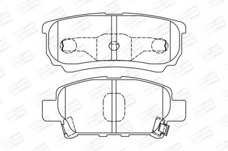 Колодка торм. диск. MITSUBISHI LANCER задн. Champion 572547CH