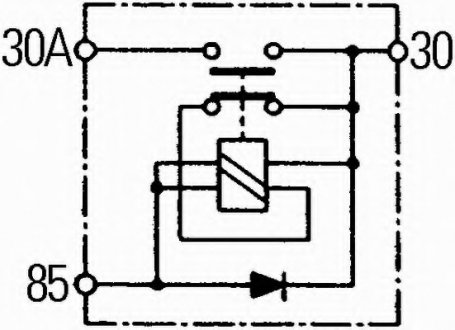 Выключатель аккумуляторной батареи, аккумуляторная батарея HELLA 6EK 008 776-051 (фото 1)