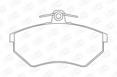 VW Тормозные колодки передн.Audi 80,100,A4,Passat 77- Champion 571357CH
