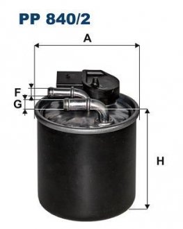 Фільтр палива FILTRON WIX FILTERS PP 840/2