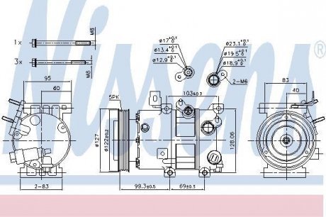 Компресор кондиціонера First Fit NISSENS Nissens A/S 890573