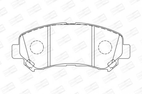 NISSAN Тормозные колодки передн Qashqai,X-Trail 07- Champion 573379CH