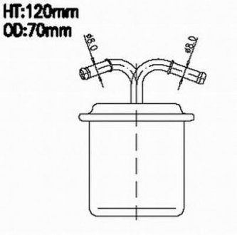 Фильтр топливный SUBARU Forester 2,0 2,5 01- Legacy 2,5 -03 JS Asakashi FS317J
