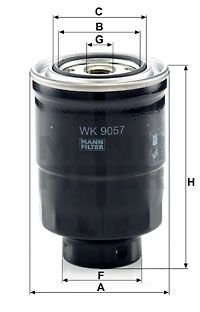Фильтр топливный MITSUBISHI ASX, LANCER 1.8-2.2 DI-D 10- MANN-FILTER WK9057z (фото 1)