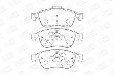Гальмівні колодки пер. Megane 09-/Duster 10-/Dokker 13- Champion 573268CH