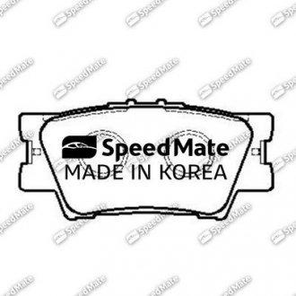 Колодки тормозные диск. TOYOTA RAV4 задн. (, Korea) Speedmate SM-BPJ010 (фото 1)