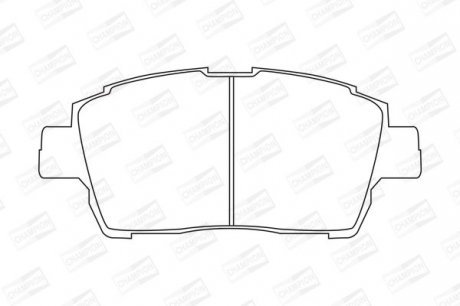 Колодка торм. диск. TOYOTA COROLLA, YARIS передн. Champion 572405CH