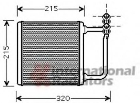 Радиатор отопителя MERCEDES E-CLASS W 211 (02-) Van Wezel 30006451 (фото 1)