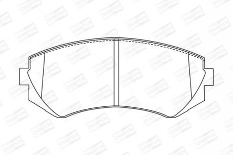 Гальмівні колодки Patrol/Almera 95- Champion 572541CH