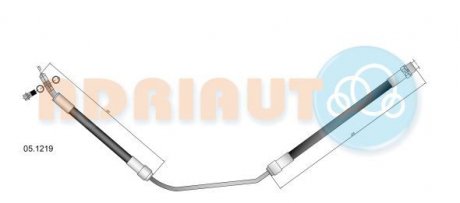 BMW Шланг тормозной задн. правый X5 (E53) (570mm) Adriauto 051219