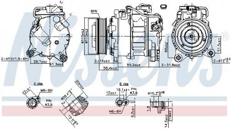 SPR╩пARKA KLIM NISSENS BMW 1/3/4/X3/X4 1,6-3,0D 10- NISSENS Nissens A/S 890622