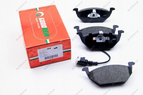 Тормозные колодки передние Caddy III/Golf V/Octavia/A3 03- GOODREM RM1084