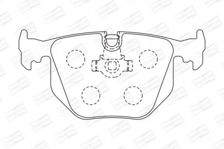 Гальмівні колодки зад. BMW 3(E46)/7(E38)/X5(E53) 94-11 (ATE) Champion 571918CH