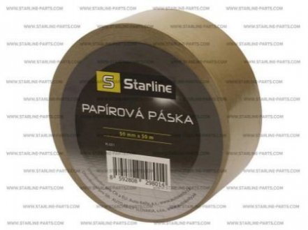 Клейкая лента Starline / бумажная основа / 50мм • 50м / STARLINE STAR LINE PL 021