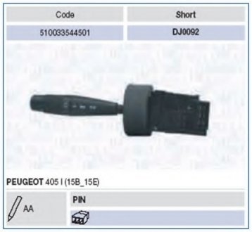 Выключатель на колонке рулевого управления Magneti Marelli 510033544501