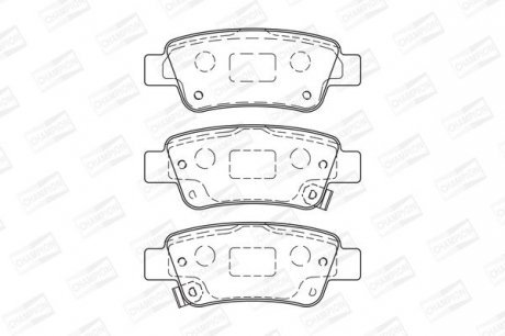 Гальмівні колодки зад. Honda CR-V 07- (bosch) Champion 572606CH